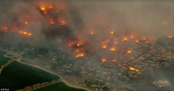 Cháy rừng dữ dội ở California