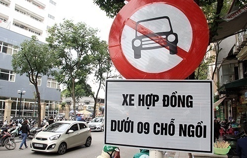cấm xe Uber, Grab, 13 tuyến phố