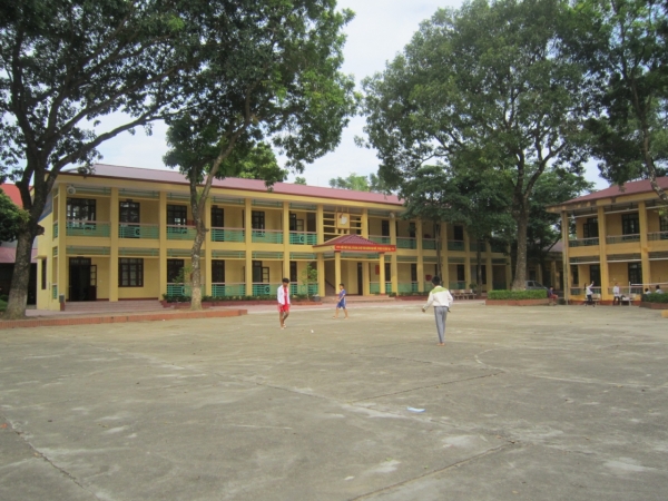 Hệ thống trường học đạt chuẩn ở Tiên Phong được đầu tư khang trang