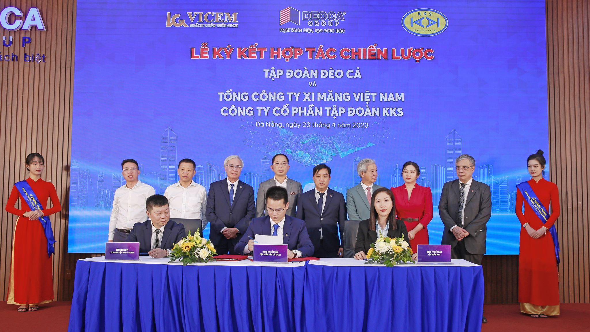 Lễ lý kết hợp tác giữa Tập đoàn Đèo Cả và Công ty Xi măng VICEM, Tập đoàn KKS