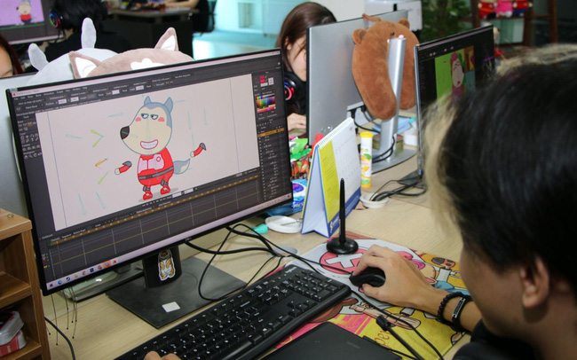 Hậu trường sản xuất phim hoạt hình Wolfoo tại studio của Sconnect