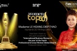 Bà Lê Hoàng Diệp Thảo nhận giải thưởng “Top50 GLOBAL Professional & Career Women Awards 2023” 