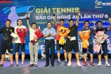 CLB Tennis báo chí Nghệ An tổ chức giải đấu chào mừng ngày Doanh nhân Việt Nam 