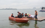 Công an phường Tây Hồ chủ động bảo đảm an ninh, an toàn phục vụ thực tập cứu nạn, cứu hộ trên Hồ Tây