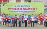 Nghệ An: Sôi nổi giải Tennis chào mừng 98 năm Ngày Báo chí Cách mạng Việt Nam