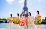 Rực rỡ bộ sưu tập tranh “Hồng Sen: Paris - Hà thành mùa tháng 6” 
