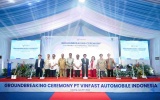VINFAST chính thức động thổ nhà máy lắp ráp xe điện tại Indonesia