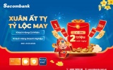 Đón Xuân 2025, Sacombank trao ‘tỷ lộc may’ tri ân khách hàng