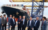 Phó Thủ tướng Thường trực Nguyễn Hòa Bình thăm Cảng container Quốc tế Hateco Hải Phòng