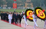 Lãnh đạo Đảng, Nhà nước vào Lăng viếng Chủ tịch Hồ Chí Minh nhân kỷ niệm 96 năm Ngày thành lập Đảng