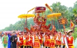 Độc đáo nghi thức rước kiệu về Đền Hùng tri ân công đức Tổ tiên