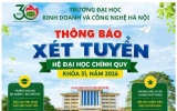 Trường Đại học Kinh doanh và Công nghệ Hà Nội xét tuyển Hệ đại học chính quy khóa 31 năm 2026