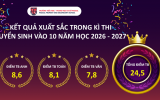 Trường Pascal giữ vị thế top đầu phường Nghĩa Đô về kết quả thi vào 10 THPT