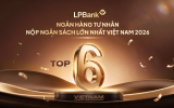 LPBank vào Top 6 ngân hàng tư nhân nộp ngân sách lớn nhất: Tăng trưởng đi cùng trách nhiệm