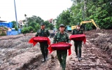 Phát hiện, quy tập thêm 6 bộ hài cốt liệt sĩ tại Công viên Lê Thị Riêng