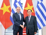 Bộ trưởng Ngoại giao Lê Hoài Trung hội đàm với Bộ trưởng Ngoại giao Cộng hòa Hy Lạp George Gerapetritis