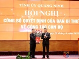 Đồng chí Đặng Xuân Phương được điều động làm Phó Bí thư Tỉnh ủy Quảng Ninh