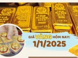 Giá vàng ngày đầu năm 2025: Vàng thế giới tăng, trong nước giảm 300.000 đồng/lượng