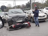 Hà Nội: Tai nạn giao thông liên hoàn, 1 phụ nữ bị thương