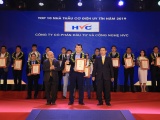 HVC Group được vinh danh top 10 nhà thầu cơ điện uy tín 2019