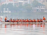 Phú Thọ: Mãn nhãn với màn tranh tài của 270 tay chèo đua bơi chải tại Việt Trì