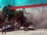 Tin mới nhất vụ nổ xe taxi, 2 người tử vong ở Quảng Ninh