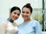 Người mẫu Trịnh Hồng Quế sinh con gái đầu lòng