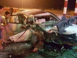 Ô tô đâm trạm thu phí cao tốc Hà Nội - Hải Phòng, 2 người bị thương nặng