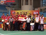 Soán ngôi TPHCM, đoàn Hà Nội đăng quang tại giải cầu lông đồng đội Toàn quốc 2017
