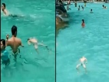 Hà Nội: Bé trai hơn 10 tuổi gặp nạn giữa bể bơi hàng trăm người nhưng không ai biết