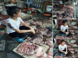 Hải Phòng: Bán rẻ thịt lợn nhà, người phụ nữ bị hắt dầu luyn trộn nước thải