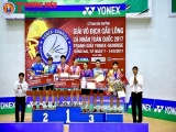 Vợ chồng VĐV Tiến Minh vô địch giải cầu lông cá nhân Toàn quốc 2017