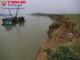 Khai thác cát gây sạt lở nghiêm trọng tại sông Lô - Phú Thọ: Cty Thái Sơn phớt lờ chỉ đạo của chính quyền?