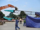Hà Nội: Đứt cáp cần cẩu thi công cầu Việt Trì- Ba Vì, 2 công nhân tử vong