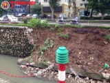 Hà Nội: Sạt lở nhiều đoạn bờ mương trên đường Nguyễn Cơ Thạch