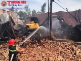 Nghệ An: Cháy xưởng gỗ trong đêm làm thiệt hại gần 7 tỷ đồng
