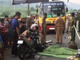 Hòa Bình: Xe máy đấu đầu xe buýt, 2 anh em ruột thương vong