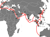 Ba tuyến cáp quang biển đi quốc tế gặp sự cố