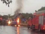 Thực hư thông tin xe tải bị sét đánh cháy ở Hưng Yên?