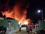 Hải Phòng: Cháy lớn tại Công ty nhựa Tiền Phong