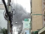 TP.HCM: Căn nhà bốc cháy ngùn ngụt sau tiếng sét