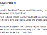 CEO Facebook đáp trả Tổng thống Mỹ sau khi bị chỉ trích