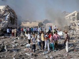 Hiện trường vụ tấn công khiến 276 người thiệt mạng ở Somalia