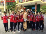 Quảng Ninh: Công an TP. Cẩm Phả phổ biến kiến thức TTATGT cho các trường học