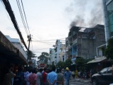 TP.HCM: Cháy lớn ở cửa hàng phụ tùng xe máy trong chợ Tân Thành