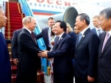 Những hình ảnh đầu tiên của Tổng thống Nga V.Putin tại Đà Nẵng