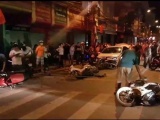 Hải Phòng: 'Ôtô điên' tông hàng loạt xe máy dừng đèn đỏ