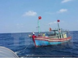 Cứu nạn thành công 12 ngư dân trên tàu cá về bờ an toàn