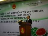 Doanh nghiệp Việt Nam - Trung Quốc ký kết hợp đồng thu mua dưa hấu năm 2018