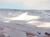 Chuyện lạ: Tuyết rơi dày đặc, phủ kín sa mạc Sahara